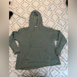 Aerie - green waffle knit sweatshirt, size small